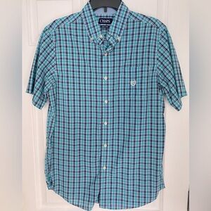 Chaps | Young men’s short-sleeve button down shirt | size M